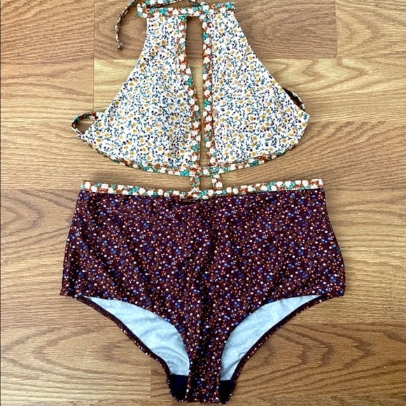 ZIMMERMAN floral daisy one piece Monokini swimsuit -M/L - Picture 4 of 13